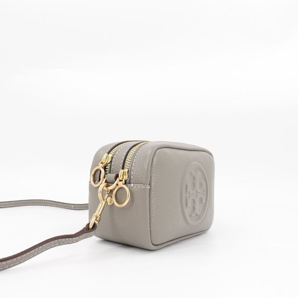 Tory Burch Perry Bombé Mini Bag Gray Heron OS - Picture 10 of 16